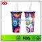 Eco 20 Oz Translucent insulated plastic tumbler bottle with straw
