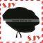 Fashion 100%wool Military Mens Leather Beret Hat