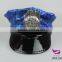 Blue sequined hat police officer hat Cosplay Halloween party accessor