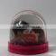 clear plastic photo frame snow globe