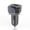 Dual USB Bluetooth car chargers with fm transmitter