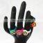 Multifunctional colored silicone rubber finger ring