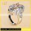 Jingli Jewelry Women Wedding Ring With Orange Stone (YJ-433)
