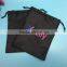 Promotional Black Nylon Drawstring Pouch for Packing