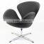 Gray Wool Swan Chair #ABL0001---Lounge Chair