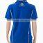 Customized Logo Blue Racing Women Polo Shirt With Embroidery