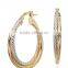 Twisted Hoop Earrings made in 316l stainless steel , Custom Earrings