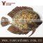 Metal decorative vivid fish wall art