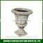 resin vase poly resin urns with sand powder surface