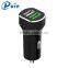 new design 2 USB quick charge car charger mobile phone travel charger intelligent car charging 27W