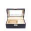 Wholesale Custom High-grade PU Leather Watch Box, Black Beautiful Jewelry Box