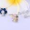 China supplier Newest design men and women cloths flower pin brooch for coats