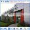 Steel structure design and glass curtain wall 4S car exhibition hall