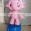 OEM Blow Molding Plastic large Animal figurines Elephant craft 3D cartoon character