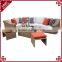 Latest design used sectional sofas outdoor rattan weave garden sofa set