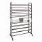 10Tier 50 Pair Rolling Shoe Rack, Sturdy Metal Shoes Racks with Non Slip Bars