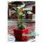 Large outdoor flowerpot classic square plastic flower pot