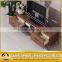 Wooden lcd tv stand with no fingerprint processing metal frame