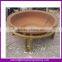 fire bowl and fire pit in metal rusted finish