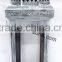 metal garden lantern with glass and rope handle