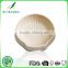 White personalized lacquered bamboo dog feeding bowl