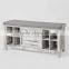 Two Drawer And Shelf With Seat Solid Storage Wood Shoe Rack