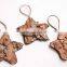 Natural wooden hanging christmas ornaments decoration