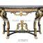 Antique gold console table from China