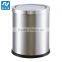 Indoor stainless steel swing lid waste disposal bin