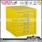 Light green metal 5 drawer lateral filing cabinet