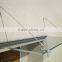 Modern design stainless steel glass canopy fittings/outdoor tempered glass canopy system for door,window,car parking