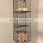 Industrial Retro Style Metal Wire Locker Room Wall Shelf Storage Unit Rack Cage
