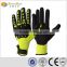 SUNNYHOPE direct buy China yellow impact gloves with tpr