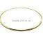 Round Ring with High quality butt welded, bright brass color metal O ring, Steel wire rings ID 10"