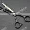 2016 New YF0073 Japanese steel black hair cutting scissor with flower handle