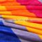 100%Polyester Bright Colorful Stripe Spanish style flannel fleece blanket