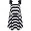 Summer Womens Dresses New Arrival 2016 Black &white Stripe Sexy Sling Beach Sundress Plus Size Dress