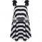 Summer Womens Dresses New Arrival 2016 Black &white Stripe Sexy Sling Beach Sundress Plus Size Dress