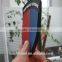 China factory fashion embosssed pvc rubber 3d patch with hook and loop backing