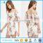 Off shoulder flower romper ladies shoulder sleeve slim sey playsuits