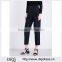 Customized Lady's Apparel Buckled Belted Waist Front-pleats Straight Cropped Woven Trousers(DQM002P)