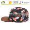 5 Panel Camp Hat Eagle Birds Printed Black custom-made 5 panels cap