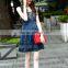 Summer fashion lace patchwork mexican embroidered women denim dress