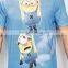 Printed hanging minions tight t-shirt cheap wholesale