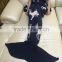 YIYU 2017 ugly christmas kids and adults knitted mermaid tail blankets