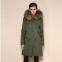 2016 Winter Genuine Raccoon Fur Coat for lady