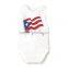white color shortsleeve summer unisex baby bodysuit 100% cotton