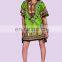 Indian Handmade African Women's Dashiki Print Sun Dress Kaftan Hippie Black Maxi Gown Plus size