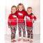 Christmas Ornaments 2017 Family Matching Reindeer Pattern Pure Cotton Sleepwear Sets for Kids,