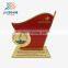 65 number flag corporate metal award trophy with customed